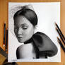 Jennifer Lawrence Pencil / Charcoal Drawing