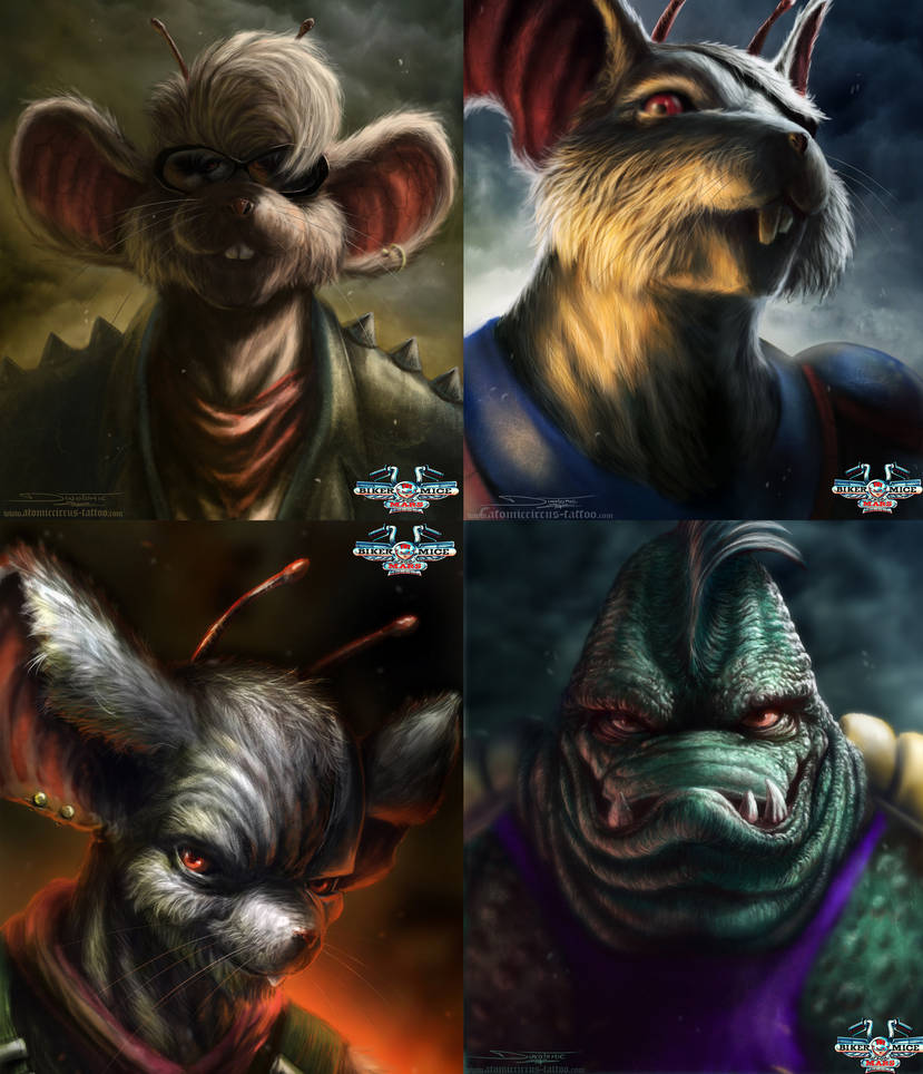 Biker Mice From Mars : Digital Paintings by AtomiccircuS on DeviantArt