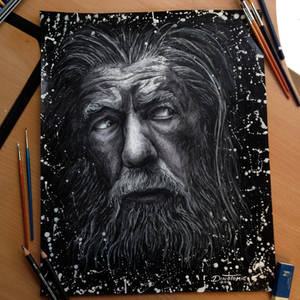 Gandalf Pencil Drawing