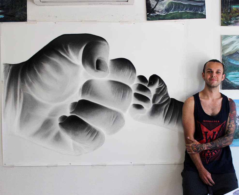 Large pencil drawing by atomiccircus