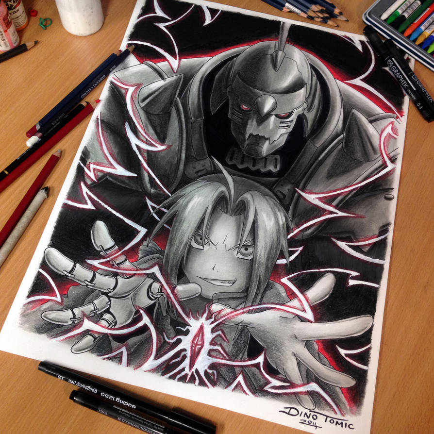 Fullmetal Alchemist Pencil Drawing by AtomiccircuS on DeviantArt