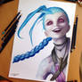 Jinx Color Pencil Drawing