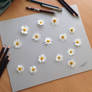 Real Flower illusion drawing