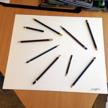 Real Pencil illusion drawing