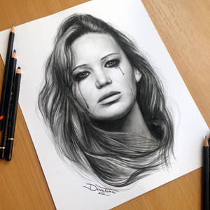 Jennifer Lawrence Pencil Drawing