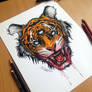 Tiger Marker Drawing