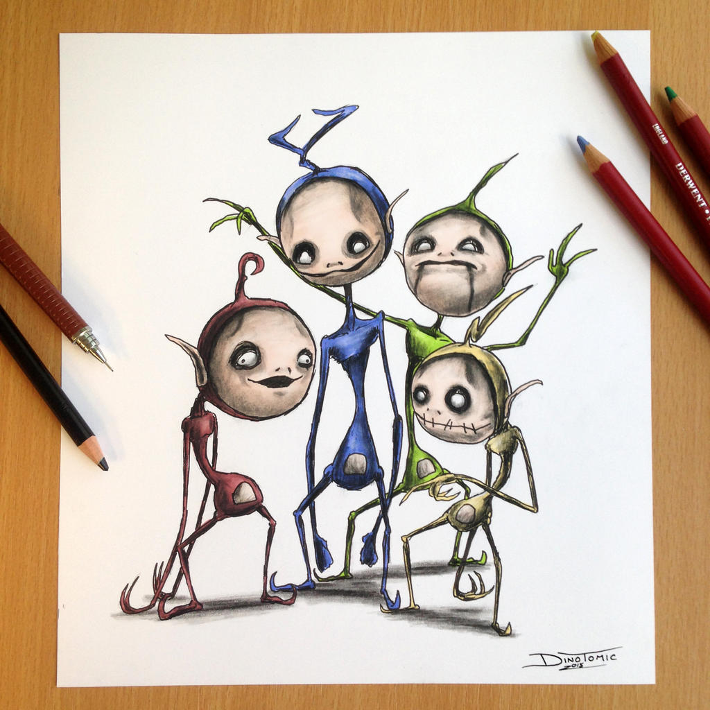 Teletubbies Creepy Drawing by AtomiccircuS on DeviantArt