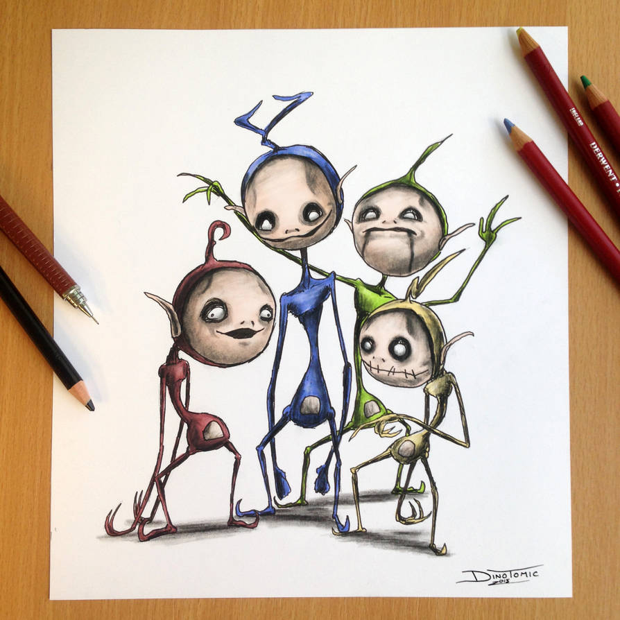 Teletubbies Creepy Drawing by AtomiccircuS on DeviantArt