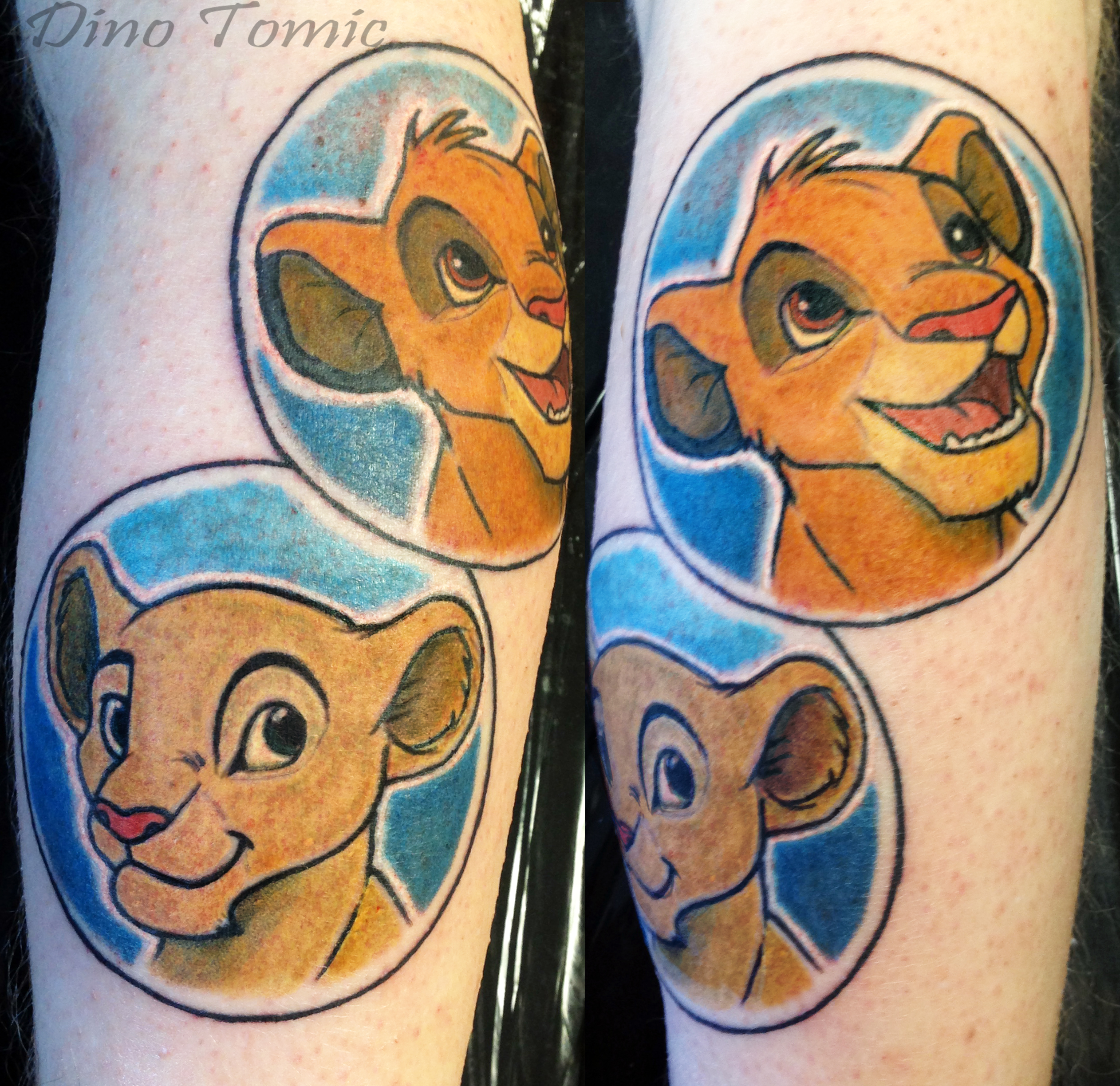 Simba and Nala Tattoo