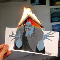 Hades Burning Drawing