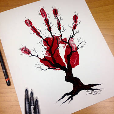 Tree of Nerves Pen Drawing