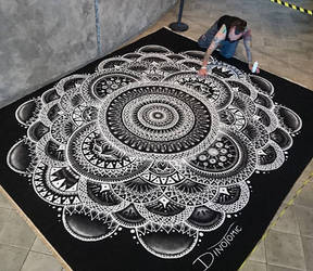 Large salt mandala