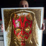 darth maul made with gun powder and markers