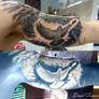Inverted Dove Tattoo