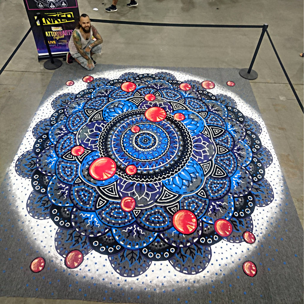 Color Sand Mandala by AtomiccircuS