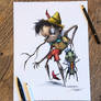 Creepyfied Pinocchio Drawing