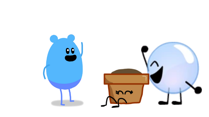 Dimwit meet bubble and flower pot! by Sunnysun10 on DeviantArt
