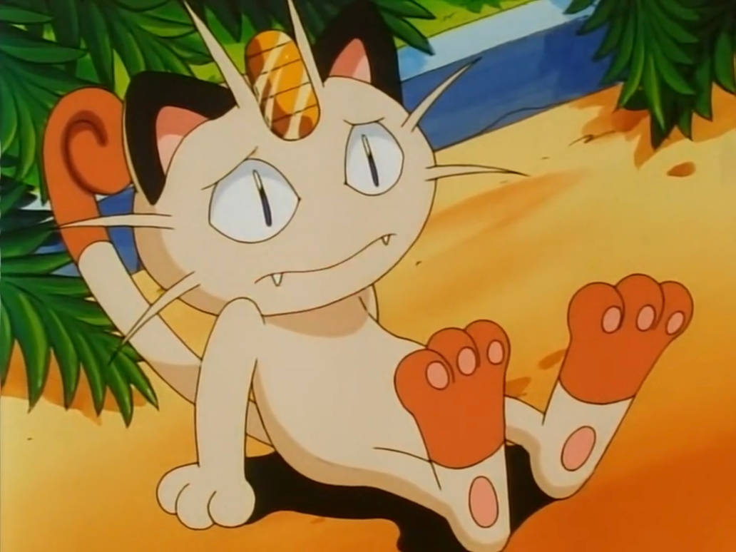 Meownth Pokemon S1 E68 (1998) - Meowth sits down by tcontreras32 on DeviantArt