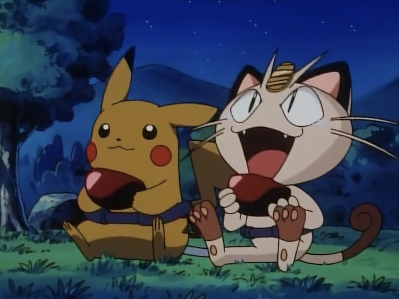 Meownth Pokemon S2 E24 (1999) - Meowth and Pikachu by tcontreras32 on DeviantArt