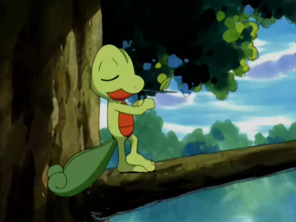 Pokemon Advanced E12 (2003) - Treecko chilling by tcontreras32 on ...