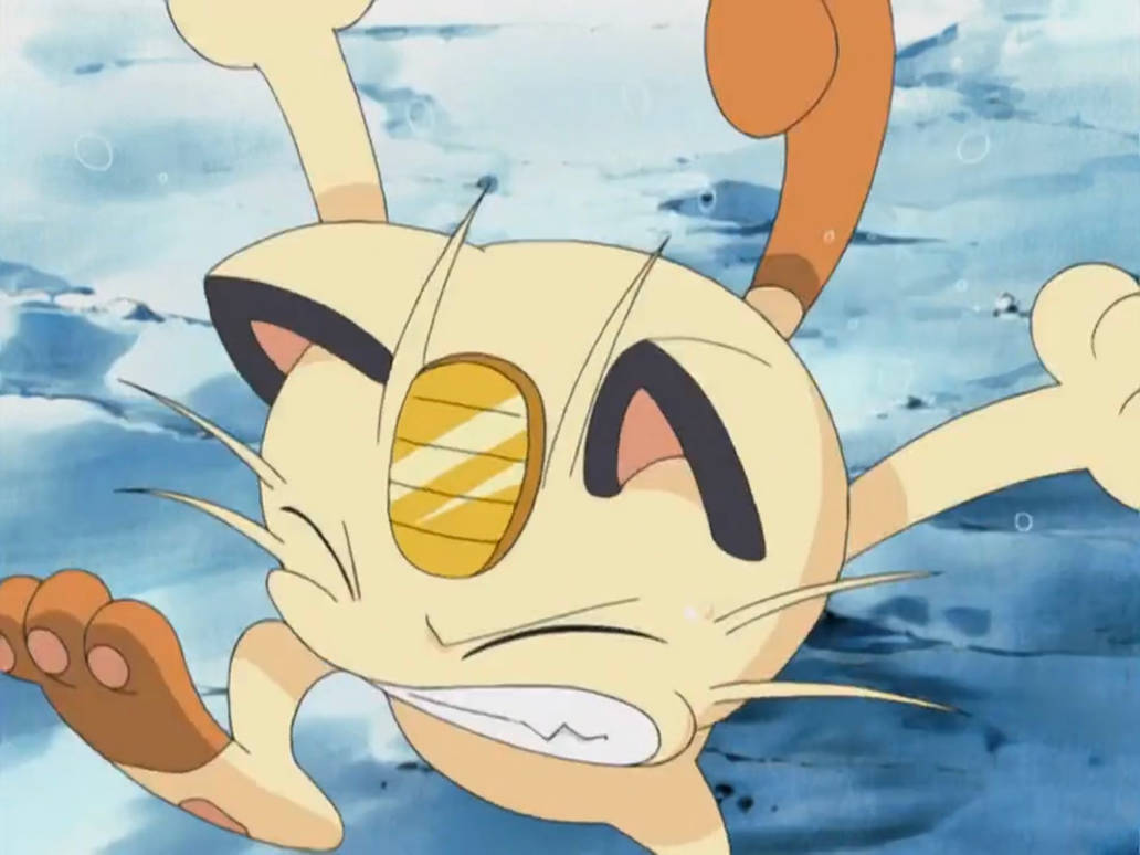 Meowth Scared Diamond and Pearl E23 (2007) - Shocked Meowth by tcontreras32 on DeviantArt