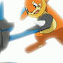 Battle Dimension E16 (2008) - Lucario stops Buizel