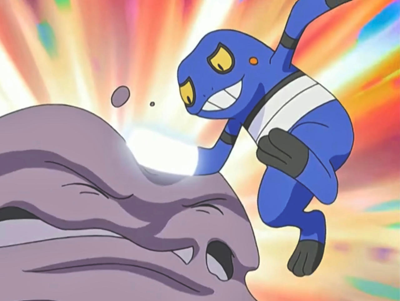 Croagunk Rumble Battle Dimension E35 (2008) - Croagunk attacks by tcontreras32 on ...