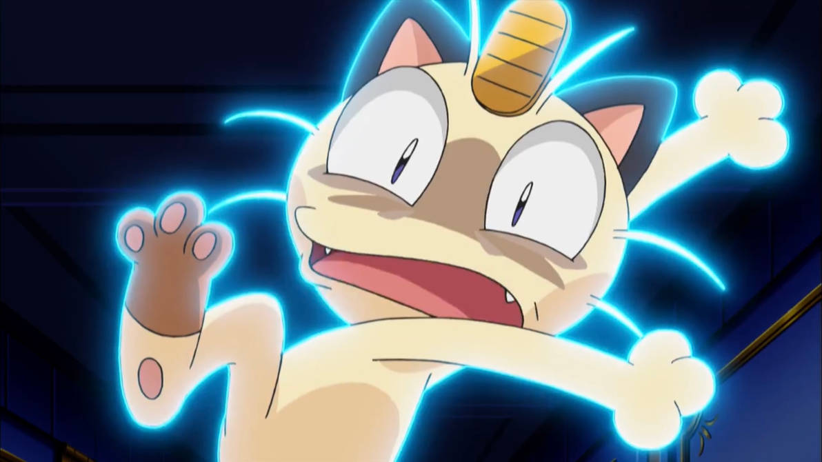 Meowth Scared Black and White E26 (2011) - Scared Meowth by tcontreras32 on DeviantArt
