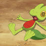 XY Kalos Quest E16 (2015) - Treecko knocked out