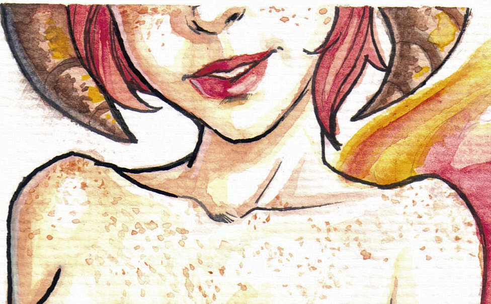 My OC Cristie- watercolor