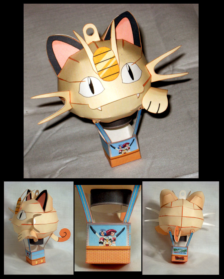 Meowth Balloon Papercraft