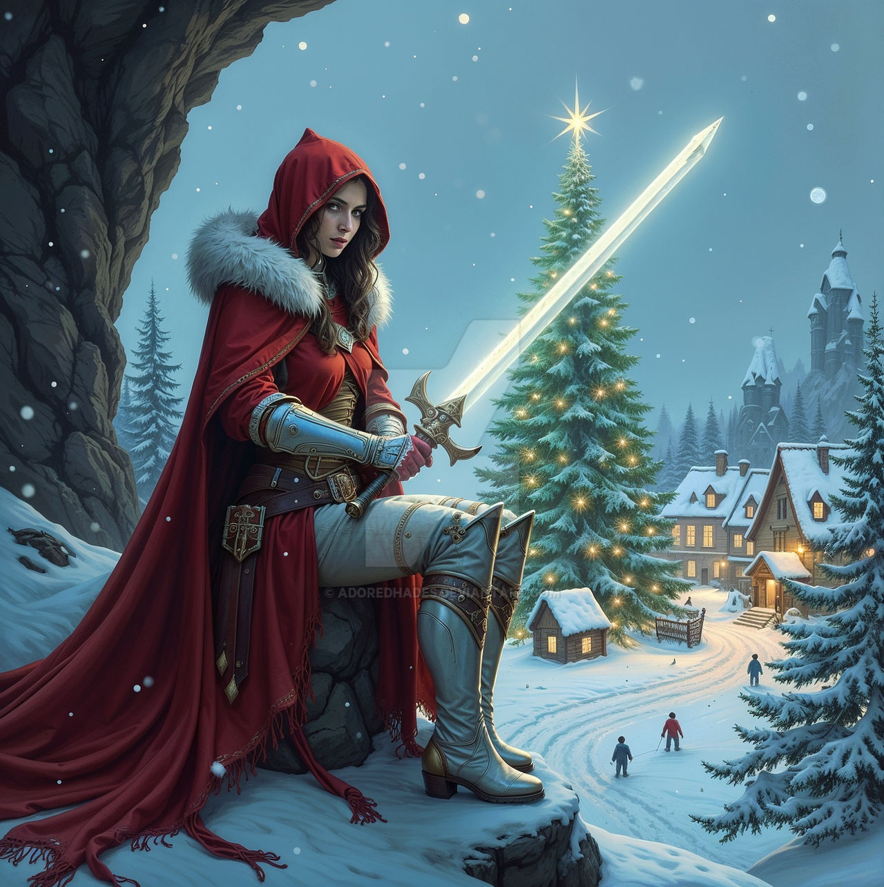 Christkind Deviantart A CHRISTMAS KNIGHT by AdoredHades on DeviantArt