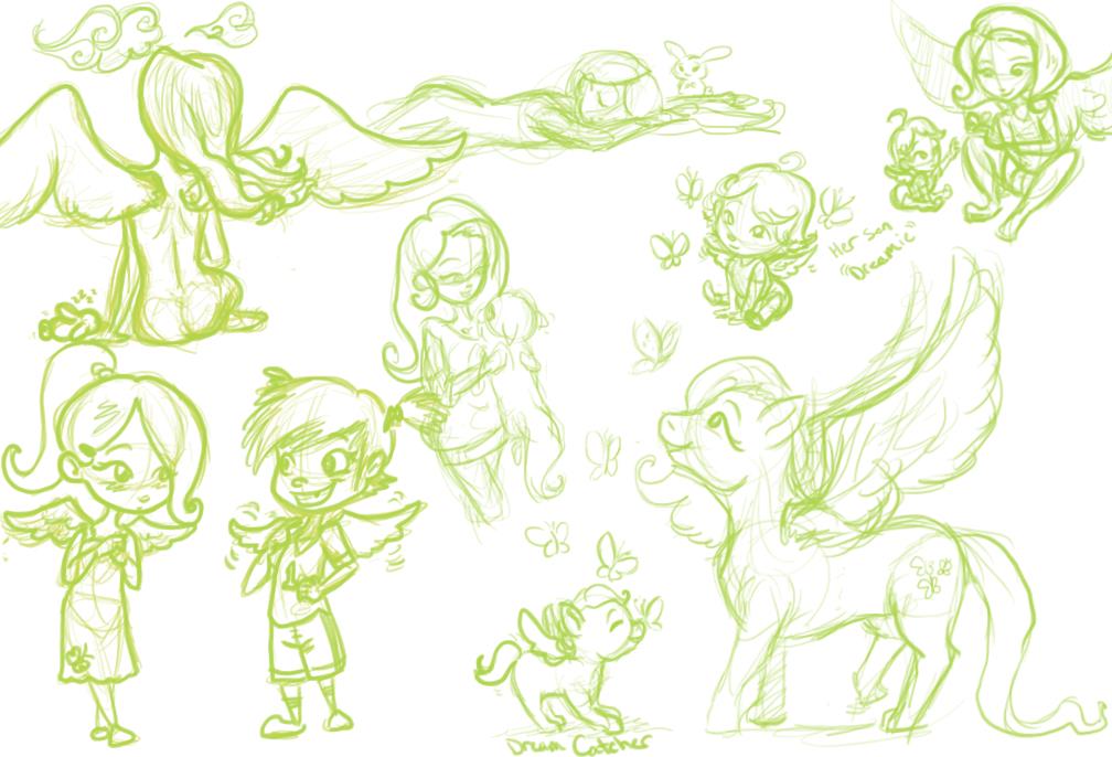 Fluttershy Sketchdump