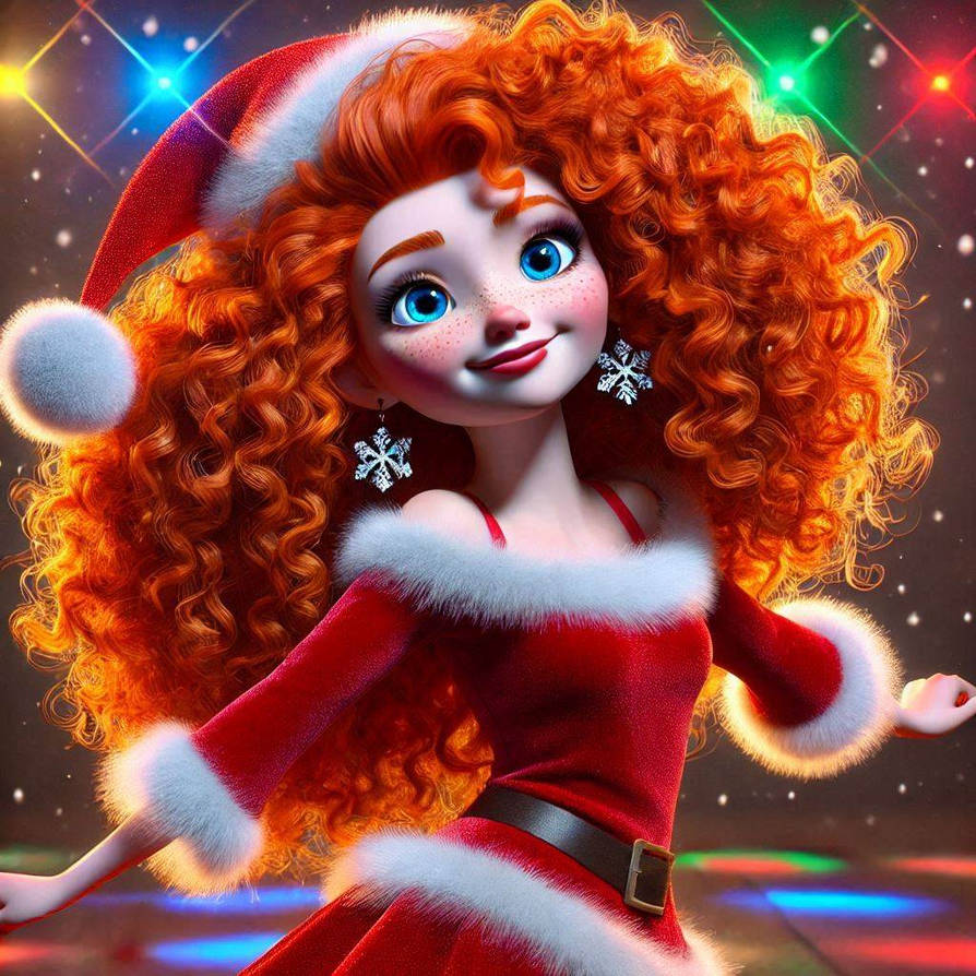 Christmas Disco Merida by JimboSlyce on DeviantArt