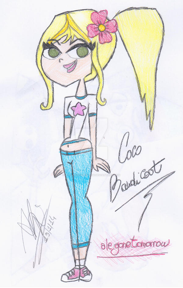 Coco Bandicoot in Total Drama version