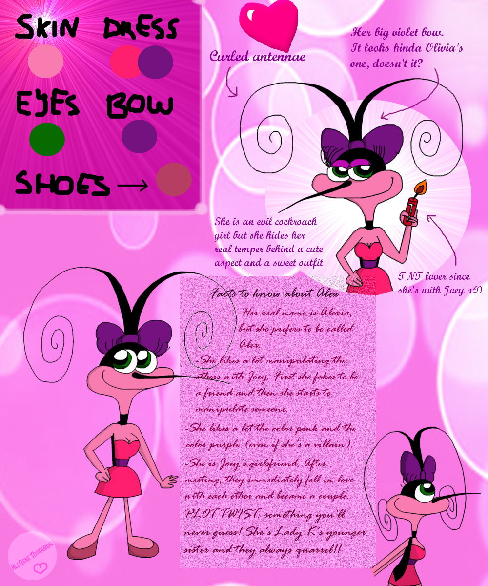 Oggy and the cockroaches OC - Alex reference sheet