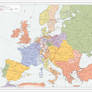 Map of Europe in 1815