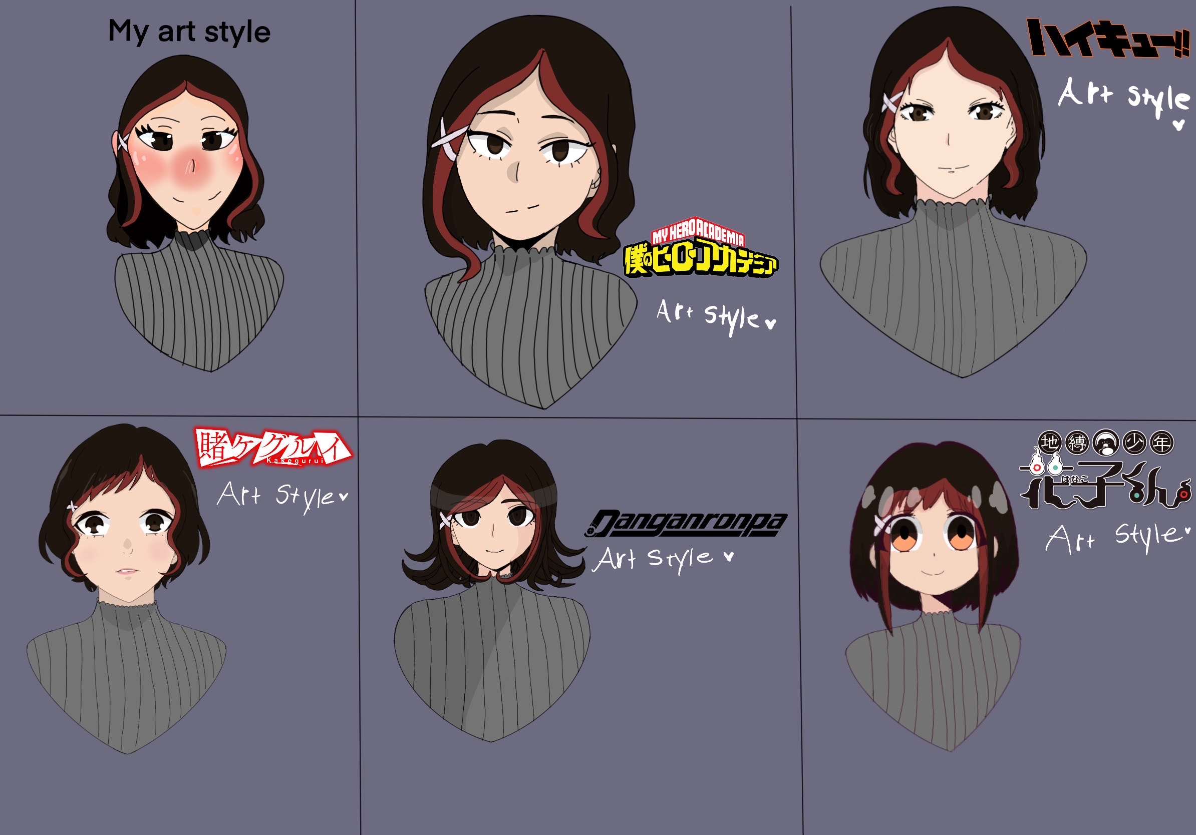 Drawing in different anime art style by realMelodysnowflake on DeviantArt Drawing in different anime art style by realMelodysnowflake on DeviantArt