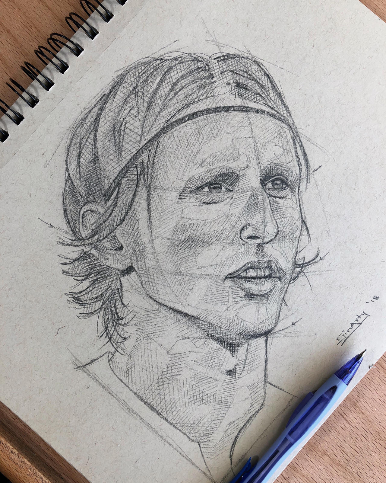 Pencil sketch Luka Modric by sinarty77 on DeviantArt