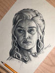 Daenerys Charcoal Sketch