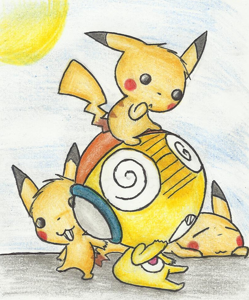 kururu and pikachu