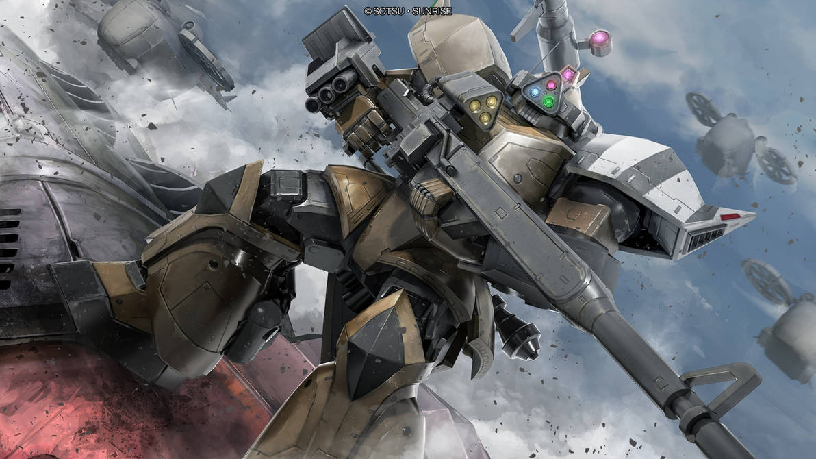 Gelgoog Cannon Zeon Mobile Suit Gundam MS-14C - Bandai 1:144 Gelgoog Cannon Zeon Mobile Suit Gundam MS-14C - Bandai 1:144