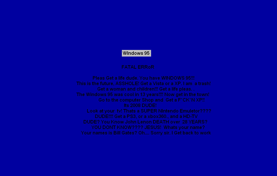 Funny Blue Screen of Death by lesi20 on DeviantArt