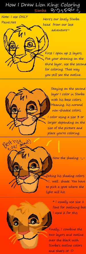 How I Color Simba :3 by SciFiBeatlesGleek on DeviantArt
