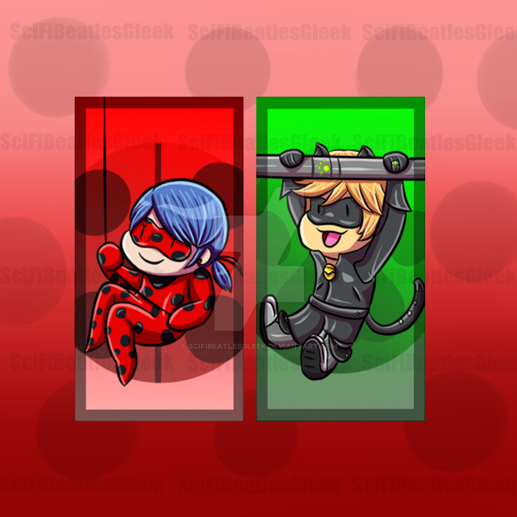 Miraculous Ladybug Keychain Set by SciFiBeatlesGleek on DeviantArt