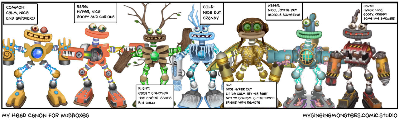 every rare Wubbox sprite from msm comic studio