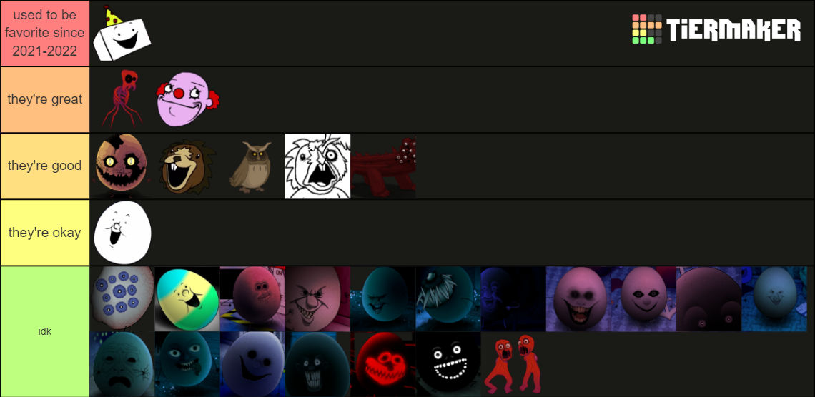 Onaf Roster what i think about onaf characters by prim0078 on DeviantArt