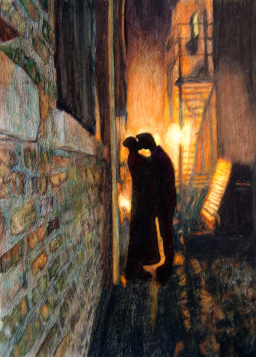 Couple In Dark Alley