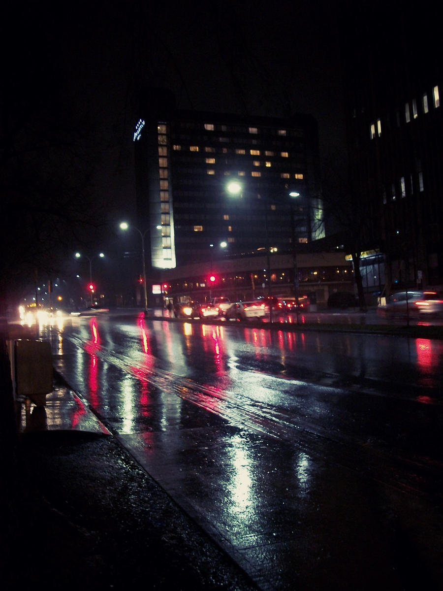 City Under Rain.