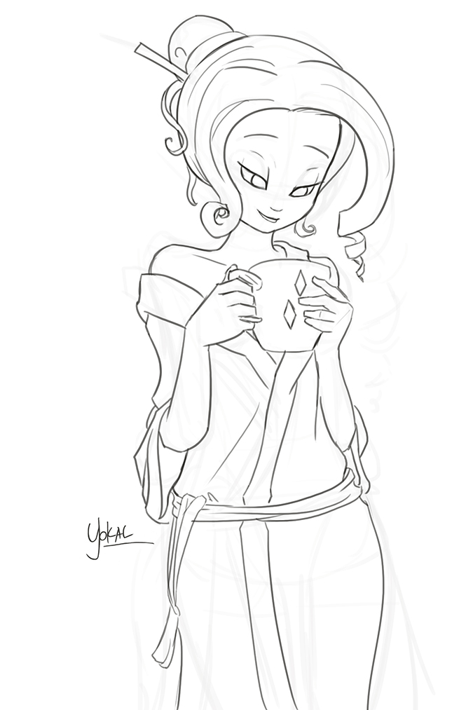 Pony Sketches - Rarity Blend Tea